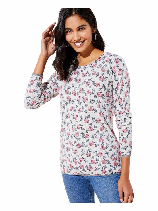 LOFT Sweaters - NWT! Ann Taylor LOFT Floral Print Wool-Blend Lightweight Sweater. Size Small.